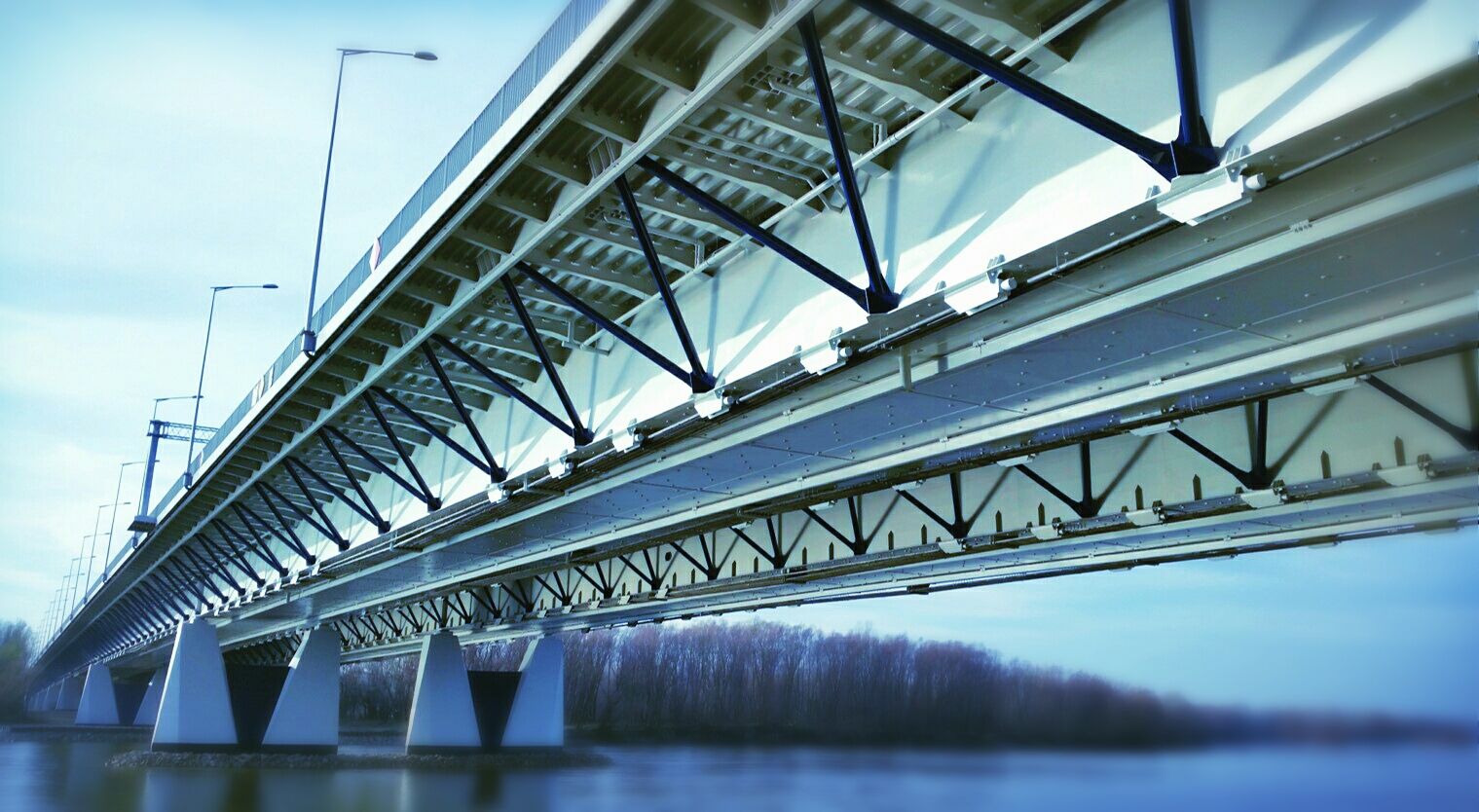 Grota-Roweckiego bridge in Warsaw